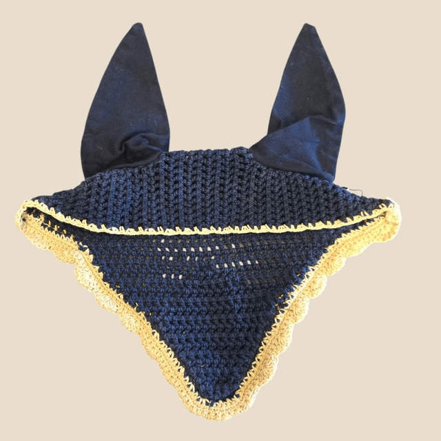 Bonnet cheval bleu et beige (LS1028)