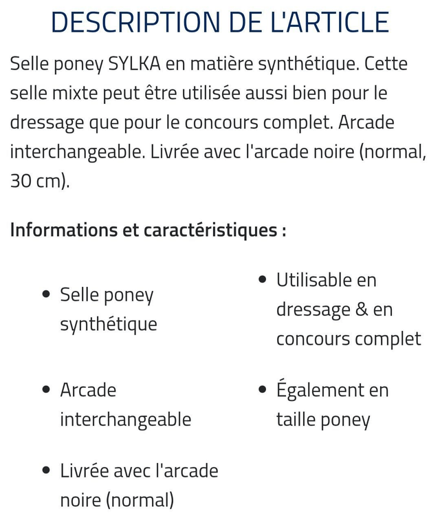 Selle mixte 14.5 noir